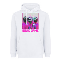 White spoky squids games Heavyweight Hoodie - linhVisuals