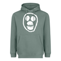 Sage the mighty boosh monkey skull Heavyweight Hoodie - linhVisuals