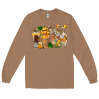 Toasted Coconut Honey Bee Coffee Cups Long Sleeve Tee - FaDigitalArtStudio