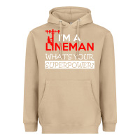 Mushroom im a lineman whats your superpower Heavyweight Hoodie - linhVisuals