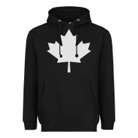 Black canada maple Heavyweight Hoodie - linhVisuals