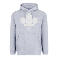 Heather Grey canada maple Heavyweight Hoodie - linhVisuals