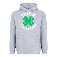 Heather Grey irish i was faster Heavyweight Hoodie - linhVisuals
