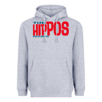Heather Grey the hippos - heads are gonna roll Heavyweight Hoodie - linhVisuals
