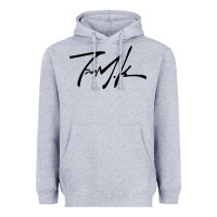 Heather Grey Kendrick lamar sign black Heavyweight Hoodie - linhVisuals