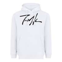 White Kendrick lamar sign black Heavyweight Hoodie - linhVisuals