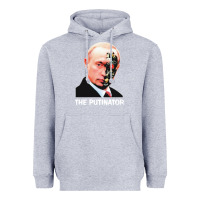 Heather Grey official the putinator Heavyweight Hoodie - linhVisuals