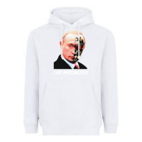 White official the putinator Heavyweight Hoodie - linhVisuals