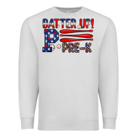 Dove Grey batter up pre k Premium Sweatshirt - JahusDesignShop