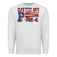 Oatmeal Heather batter up pre k Premium Sweatshirt - JahusDesignShop