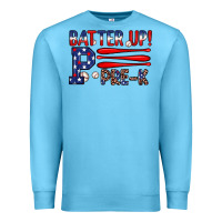 Ocean Blue batter up pre k Premium Sweatshirt - JahusDesignShop