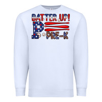 White batter up pre k Premium Sweatshirt - JahusDesignShop