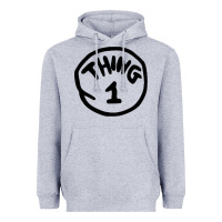Heather Grey thing 1 thing 2 buddies lover Heavyweight Hoodie - linhVisuals