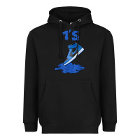 Black 1 retro high og dark marina blue tee shoes dripping got em t shirt Heavyweight Hoodie - linhVisuals
