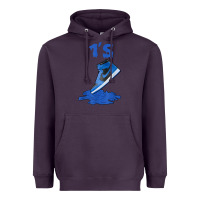 Plum 1 retro high og dark marina blue tee shoes dripping got em t shirt Heavyweight Hoodie - linhVisuals