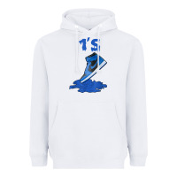 White 1 retro high og dark marina blue tee shoes dripping got em t shirt Heavyweight Hoodie - linhVisuals