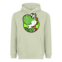 Matcha Cartoon Yoshi Heavyweight Hoodie - linhVisuals