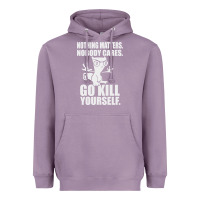 Lavender kill yourself classic foamy the squirrel Heavyweight Hoodie - linhVisuals