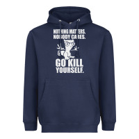 Navy kill yourself classic foamy the squirrel Heavyweight Hoodie - linhVisuals