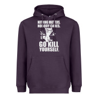Plum kill yourself classic foamy the squirrel Heavyweight Hoodie - linhVisuals