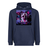Navy juice album music Heavyweight Hoodie - linhVisuals