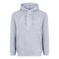 Heather Grey weimaraner t  shirt weimaraner dog line art Heavyweight Hoodie - linhVisuals