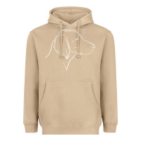 Mushroom weimaraner t  shirt weimaraner dog line art Heavyweight Hoodie - linhVisuals