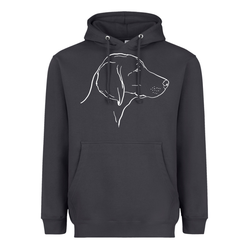 Weimaraner T  Shirt Weimaraner Dog Line Art Heavyweight Hoodie by linhVisuals | Teevron