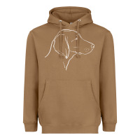Toasted Coconut weimaraner t  shirt weimaraner dog line art Heavyweight Hoodie - linhVisuals