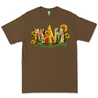 Cacao Mom gnome sunflower Premium Tee - CowGirlArtShop