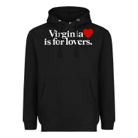 Black VIRGINIA IS FOR LOVERS Heavyweight Hoodie - linhVisuals
