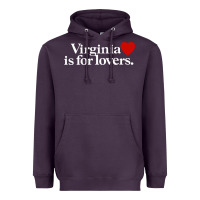 Plum VIRGINIA IS FOR LOVERS Heavyweight Hoodie - linhVisuals