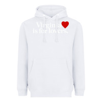 White VIRGINIA IS FOR LOVERS Heavyweight Hoodie - linhVisuals