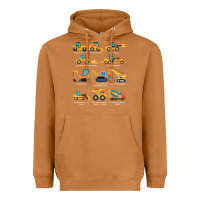 Meerkat construction excavator vehicle boys builder heavy equipment t shirt Heavyweight Hoodie - linhVisuals