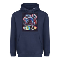 Navy wrld legend of music rap Heavyweight Hoodie - linhVisuals