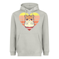 Moon Dust cute hamster design retro heart shape vintage t shirt Heavyweight Hoodie - linhVisuals
