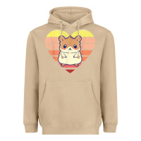 Mushroom cute hamster design retro heart shape vintage t shirt Heavyweight Hoodie - linhVisuals
