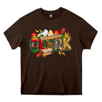 Chocolate Brown cinco de mayo clerk Heavy Core Tee - CowGirlArtShop