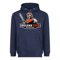 Navy indiana institute of technology warrior Heavyweight Hoodie - linhVisuals