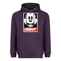 Plum ohboy Heavyweight Hoodie - linhVisuals