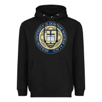 Black university dame Heavyweight Hoodie - linhVisuals