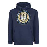 Navy university dame Heavyweight Hoodie - linhVisuals