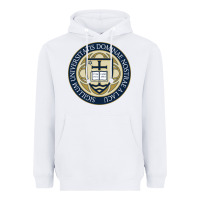 White university dame Heavyweight Hoodie - linhVisuals