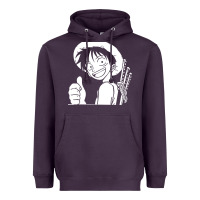 Plum luffy one piece Heavyweight Hoodie - linhVisuals
