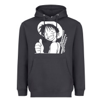 Smoke luffy one piece Heavyweight Hoodie - linhVisuals