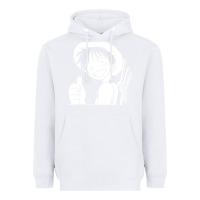 White luffy one piece Heavyweight Hoodie - linhVisuals