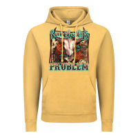 Vintage Mustard Somebody's Problem Bull Skull Vintage Hoodie - FaDigitalArtStudio