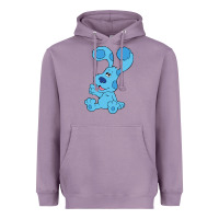 Lavender blues clues on red sofa Heavyweight Hoodie - linhVisuals