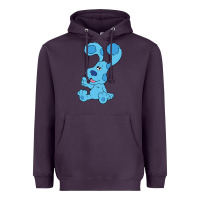 Plum blues clues on red sofa Heavyweight Hoodie - linhVisuals