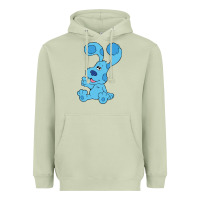 Matcha blues clues on red sofa Heavyweight Hoodie - linhVisuals